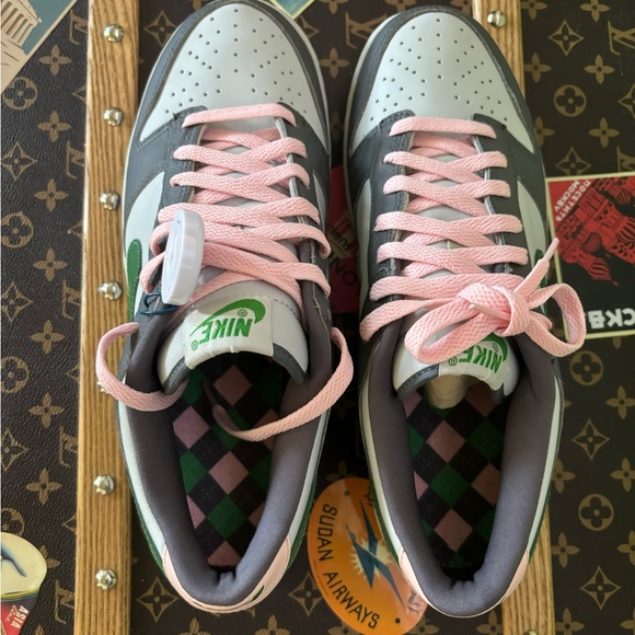 Nike Dunk Low Pro 'Grey Classic Green' 624044-033 - Picture 5 of 14